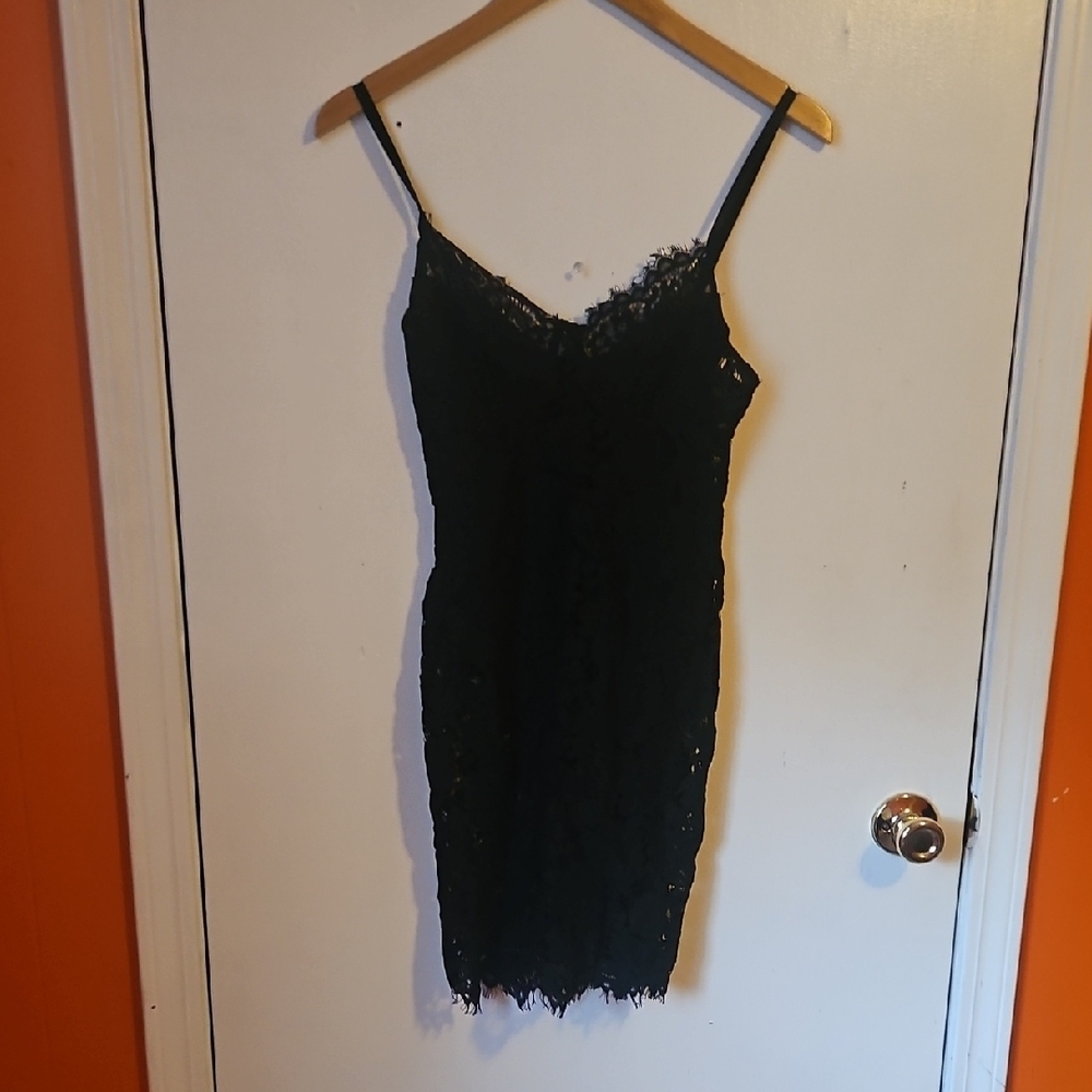 Elegant Black Lace Dress
